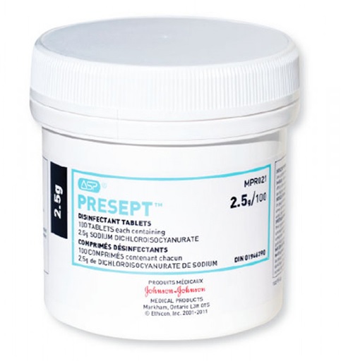 Presept 消毒片 2.5gm (100粒裝)