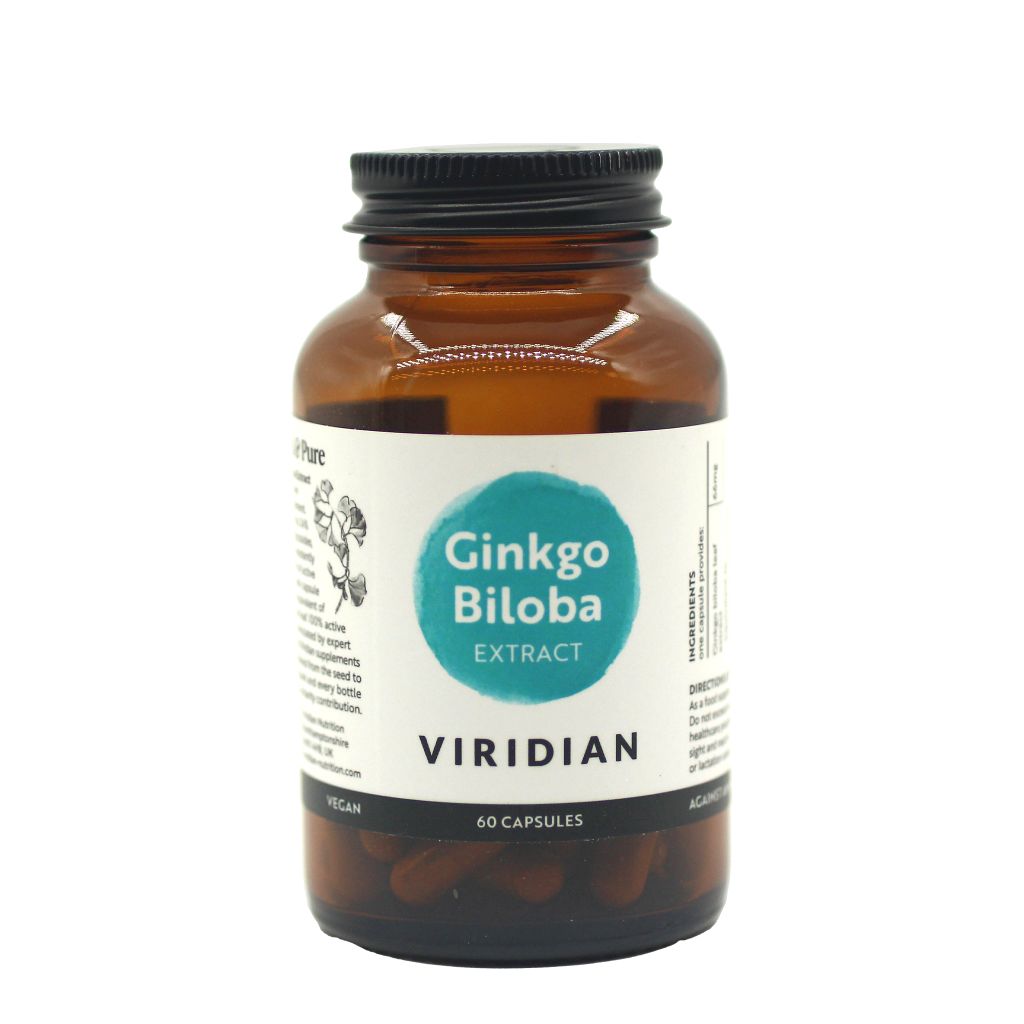 Viridian 銀杏葉萃取物植物膠囊, 65mg (60粒/樽)