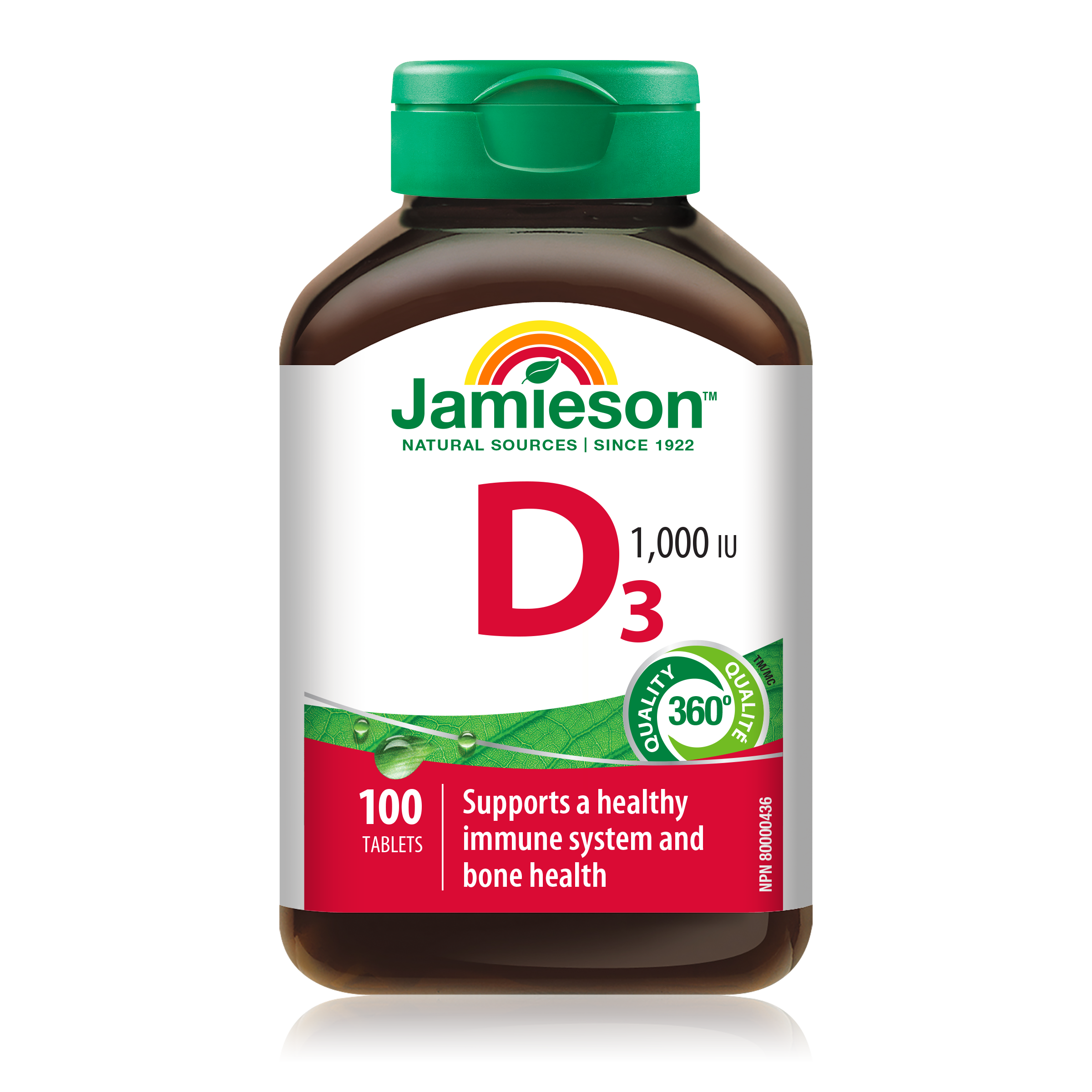 Jamieson 增美神-維他命D3 1000IU 100粒