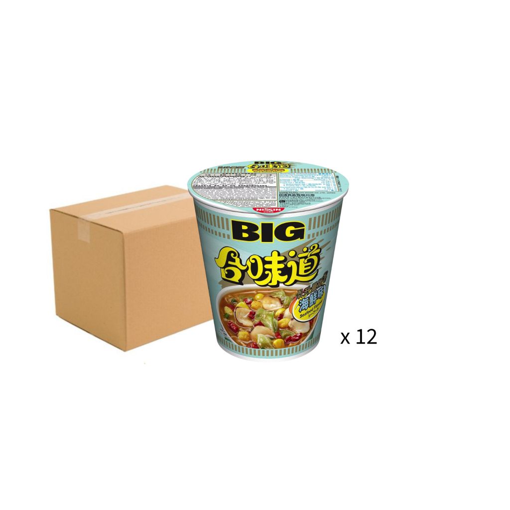 日清合味道香辣海鮮味大杯麵103g -原箱12杯