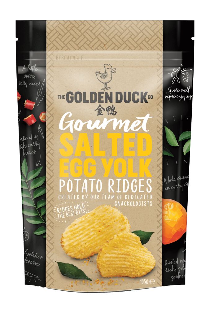 金鴨 鹹蛋黄波浪薯片 105克