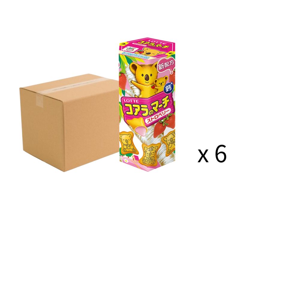 樂天草莓小熊餅 37g x 6盒