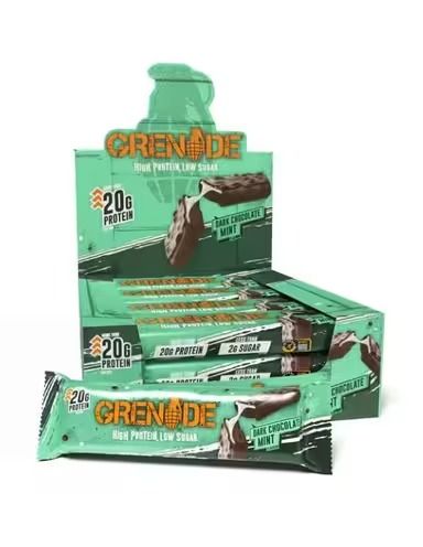 Grenade 蛋白棒 - 黑朱古力薄荷味 60g x 12pcs