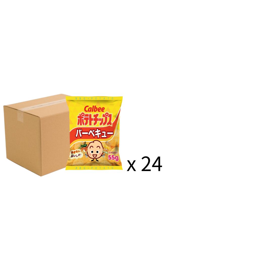 卡樂Ｂ燒烤味薯片55g 原箱24包