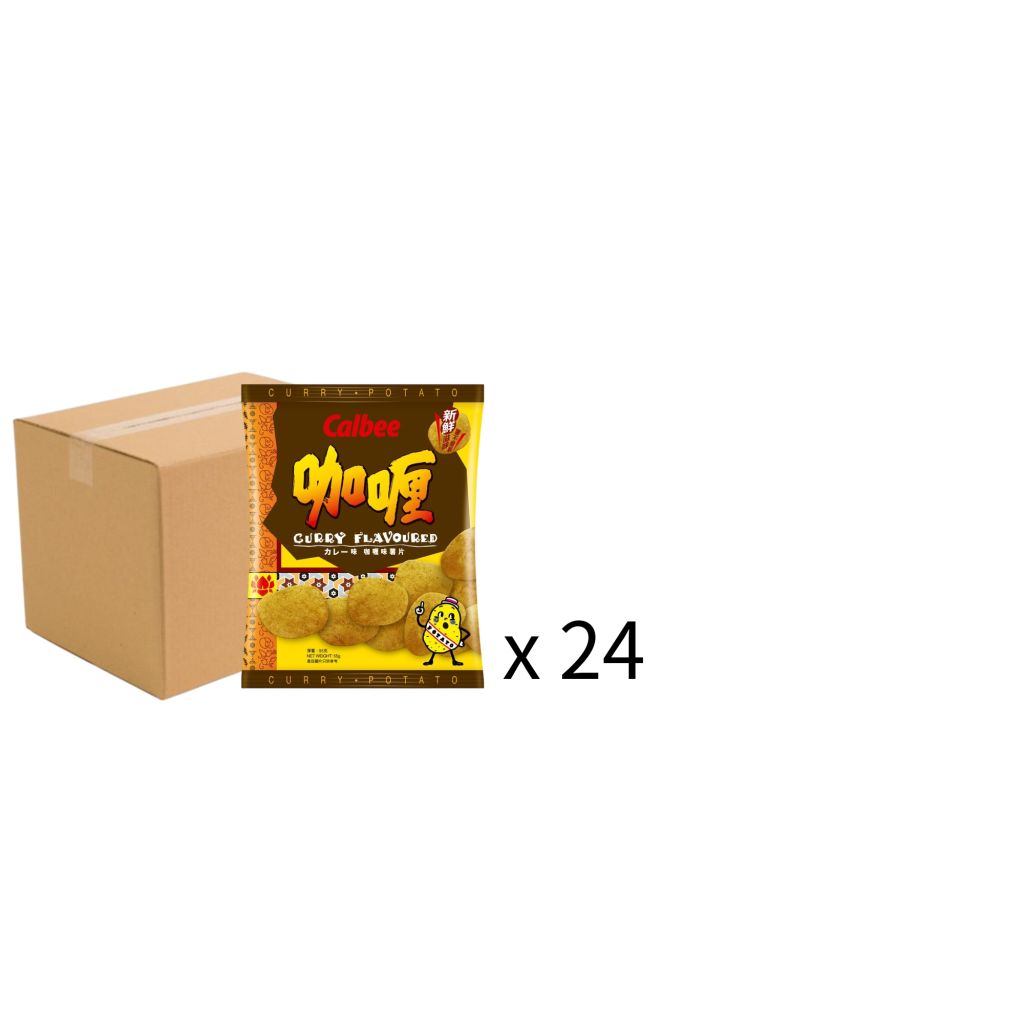 卡樂B咖喱味薯片55g 原箱24包