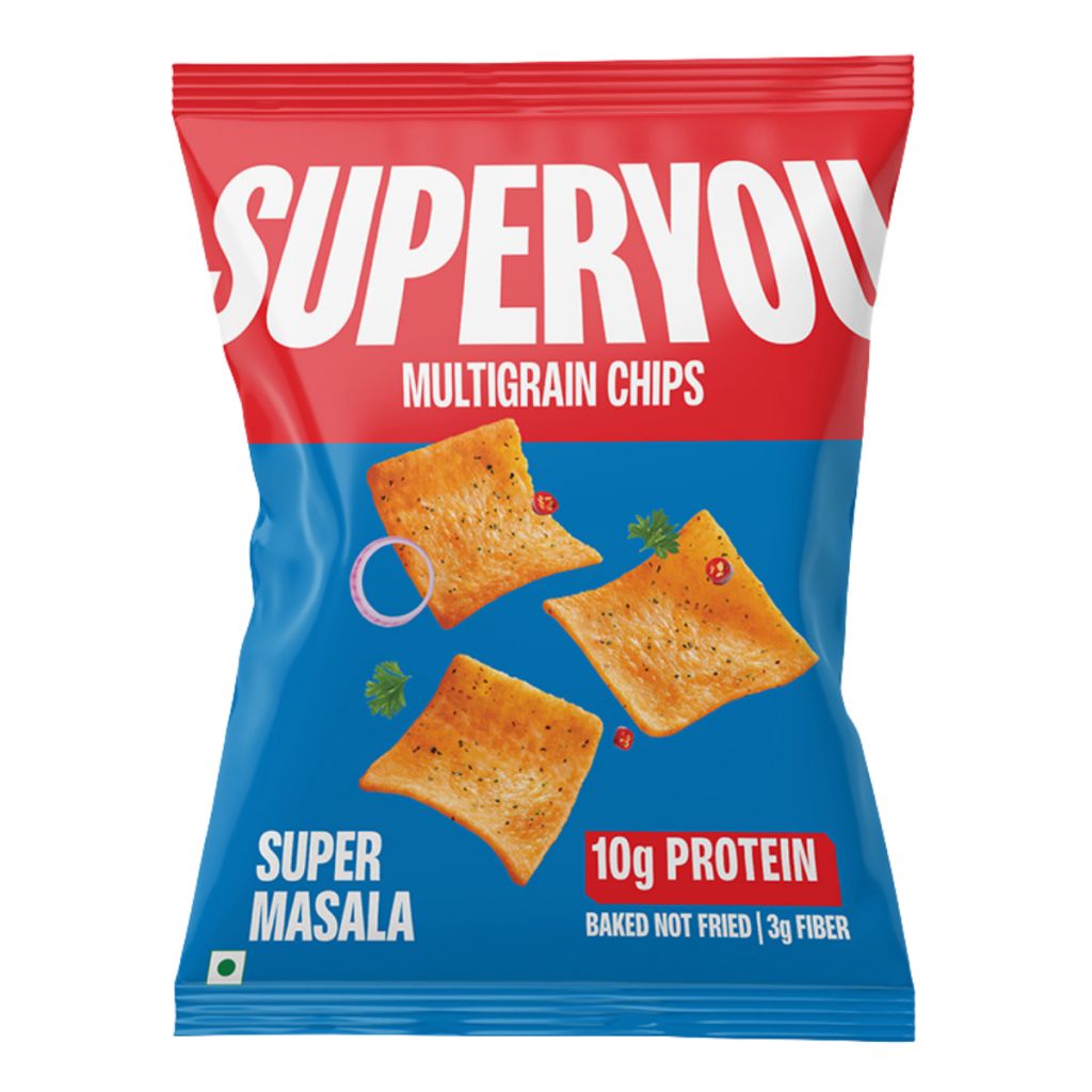 SuperYou 多穀物高蛋白質脆片 40g - 印度香辣味