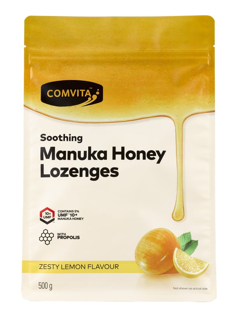康維他 蜂膠麥蘆卡蜂蜜潤喉糖(檸檬味) 500克