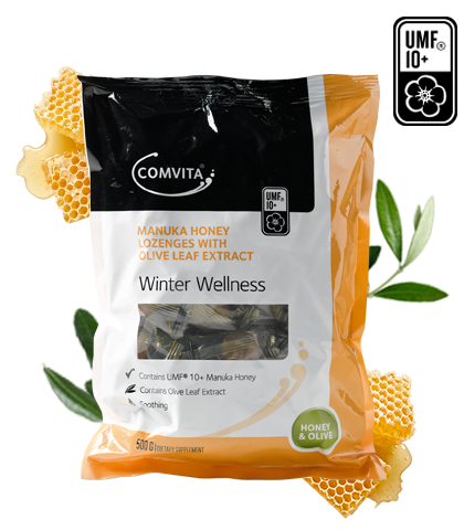 康維他 麥蘆卡蜂蜜潤喉糖(橄欖葉精華) 500克