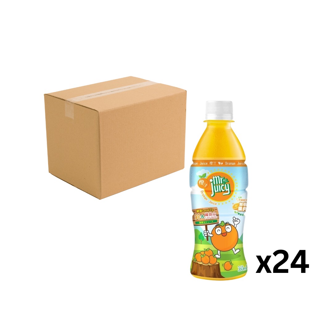 菓汁先生橙汁飲品 360ml x 24 原箱(包裝隨機發送)