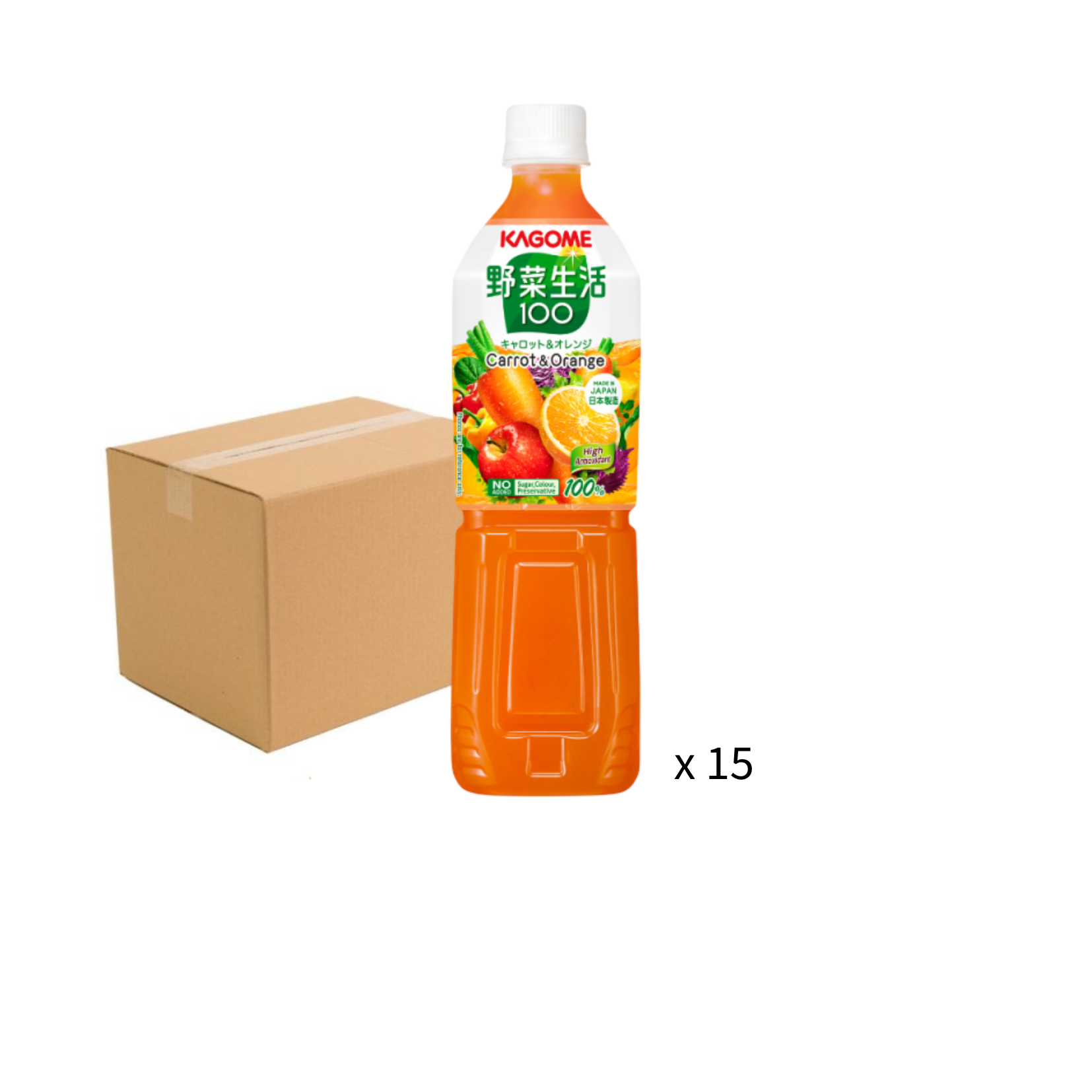 Kagome 甘筍蔬果汁720ml - 原箱15支