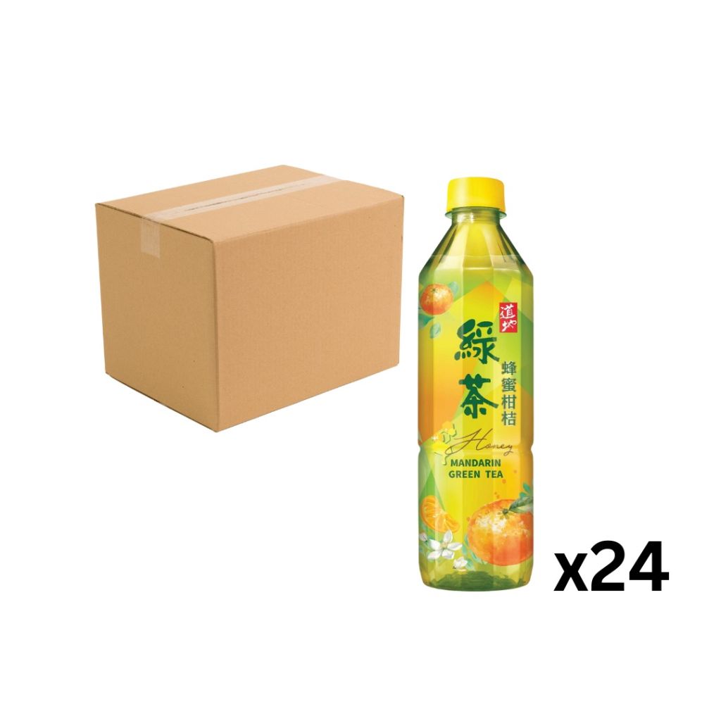 道地蜂蜜柑桔綠茶 500ml - 原箱24支