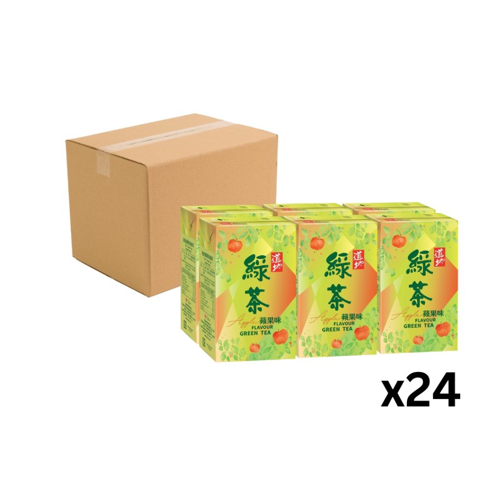 道地蘋果綠茶250ml -原箱24包