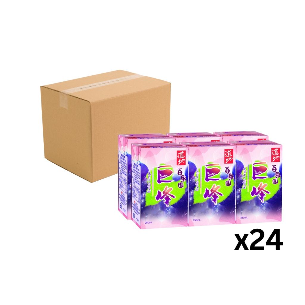 道地百果園巨峰提子味250ml -原箱24包