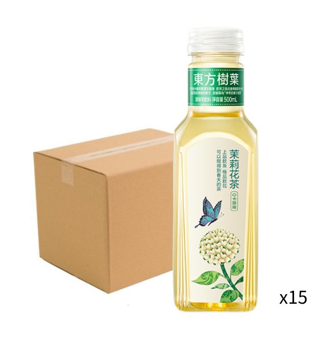 東方樹葉 茉莉花茶原味茶飲料 500ml-原箱15支