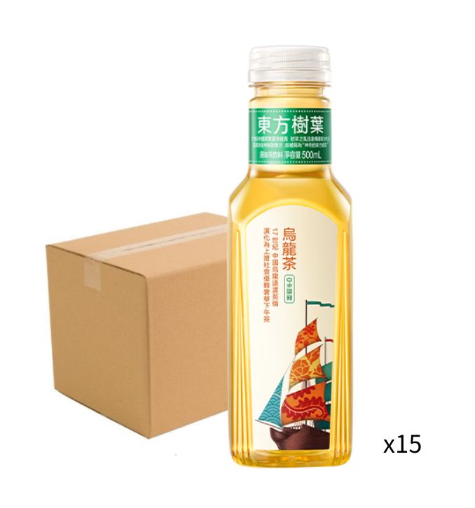 東方樹葉 烏龍茶原味茶飲料 500ml-原箱15支