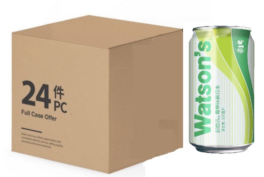 屈臣氏青檸味蘇打水 330ml x 24 原箱