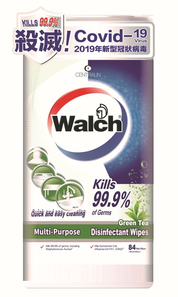 威露士多用途消毒濕巾綠茶84片(網面)