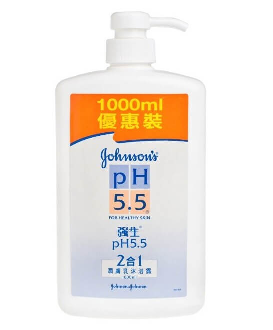 強生PH5.5二合一潤膚乳沐浴露1000ml