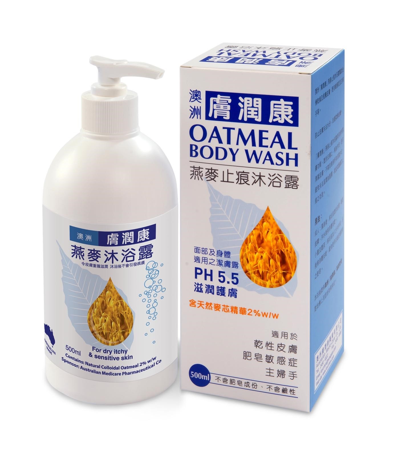 膚潤康燕麥止痕沐浴露500ml