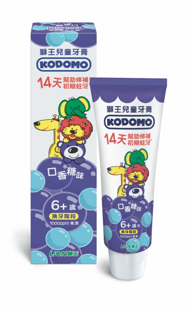 獅王 兒童牙膏 (6歲或以上) 60G  - 口香糖味