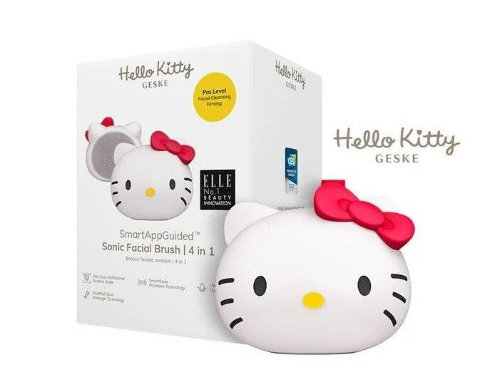 GESKE Hello Kitty 4合1智能聲波脈衝儀-銀白色