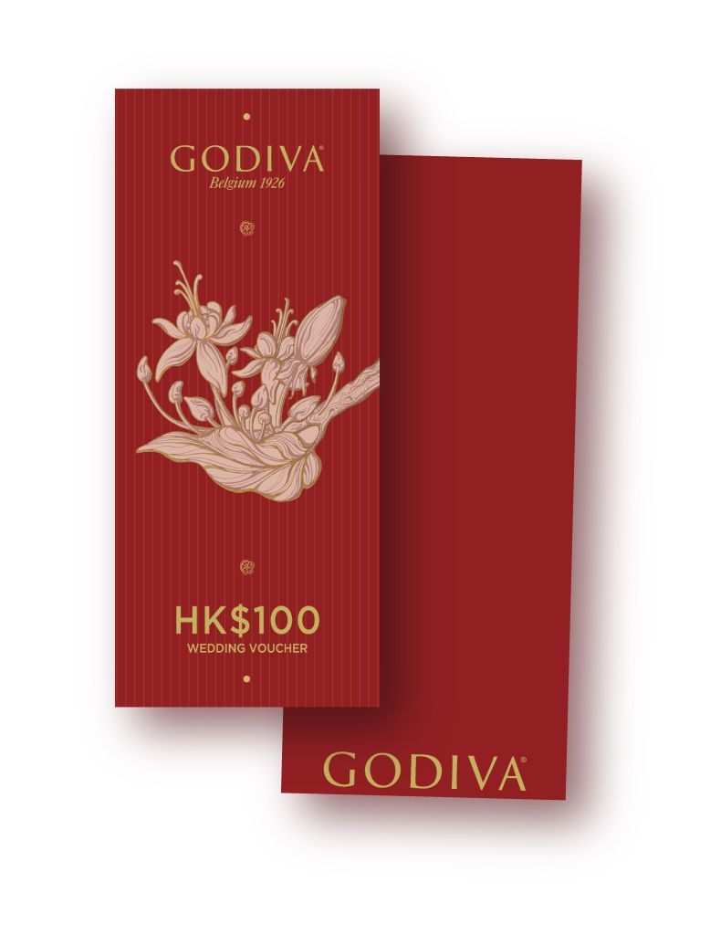 GODIVA $100禮劵【紅色封套版】